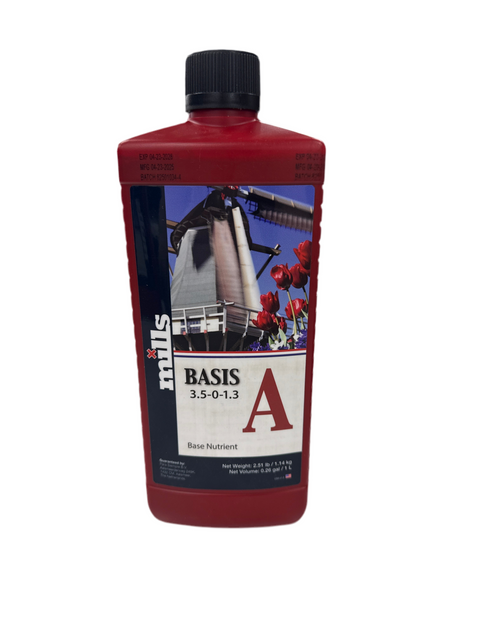 MILLS BASIS A base nutrient bottle, 1-liter size