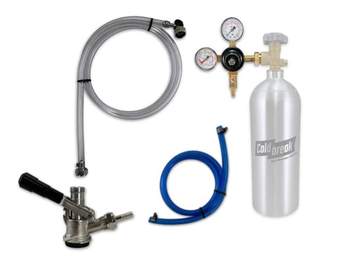 Coldbreak 1-tap nitrogen keg dispensing kit with Sankey D coupler.
