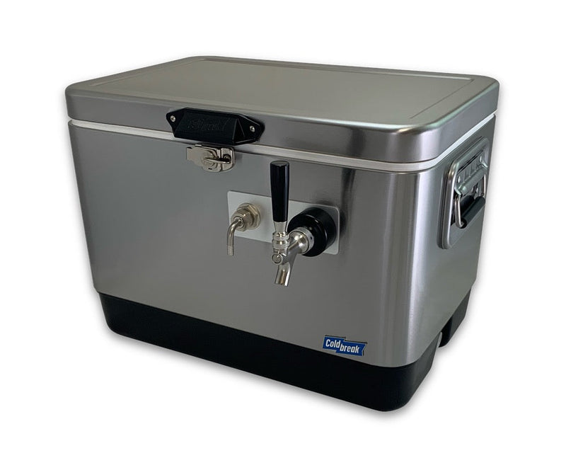 Load image into Gallery viewer, Coldbreak 1-tap front-input stainless steel jockey box for draft service.
