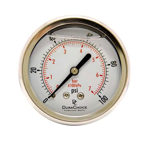 2.5 inch oil filled vacuum pressure gauge