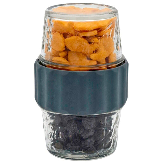 2-in-1 Lid to Connect Two Regular Mouth Mason Jars 2 Pack