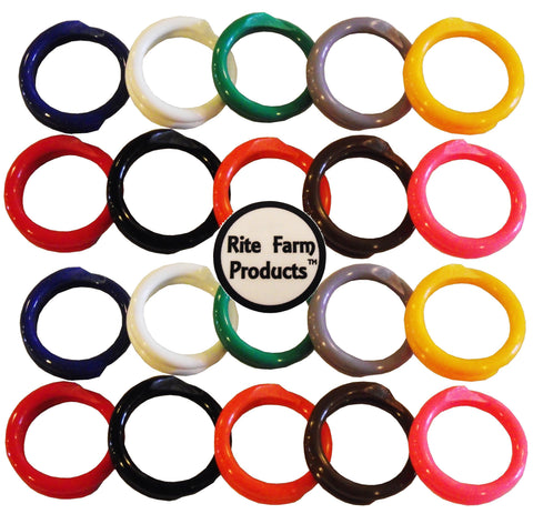 Rite Farm poultry leg bands, color variety detail