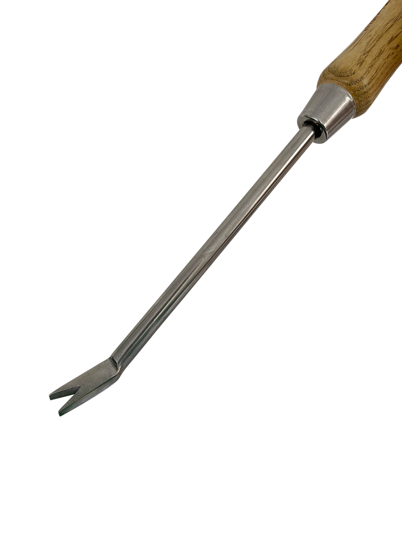 Load image into Gallery viewer, Stainless Steel Garden Dandelion Weeder (classic wood handle)
