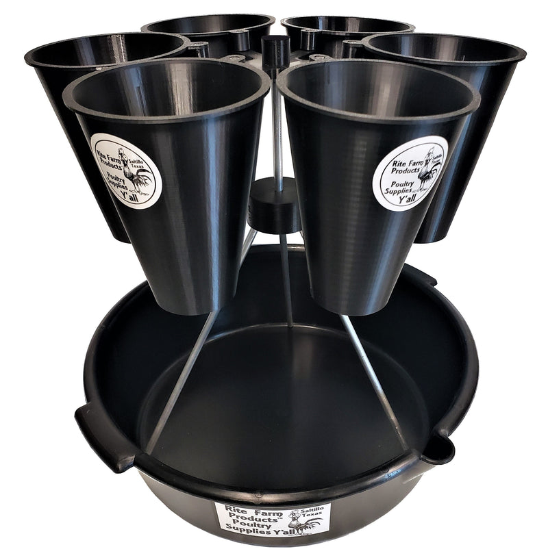 Load image into Gallery viewer, Quail Restraining 6 Cone Rotary Processing Station, Kill Cone Rotating Tower Stand
