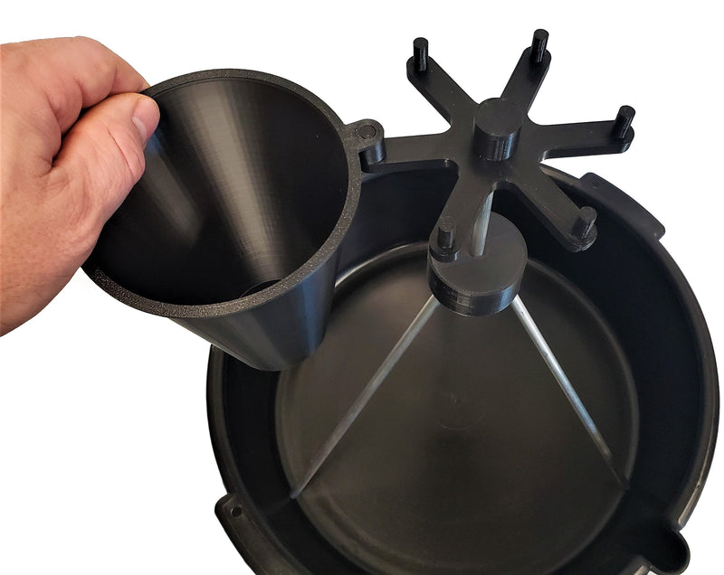 Load image into Gallery viewer, Quail Restraining 6 Cone Rotary Processing Station, Kill Cone Rotating Tower Stand
