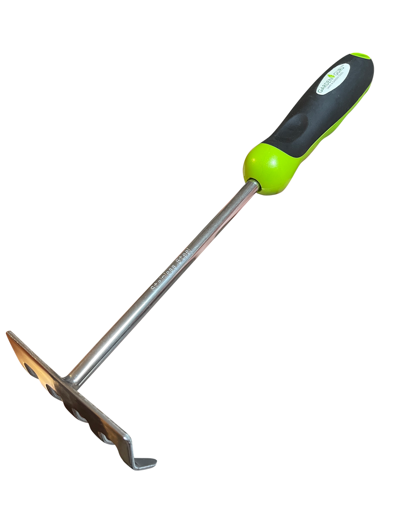 Load image into Gallery viewer, Stainless Steel 5 Tine Rake Cultivator Tiller Tool
