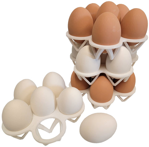 Rite Farm 6 egg poly stacking trays, 4 pack