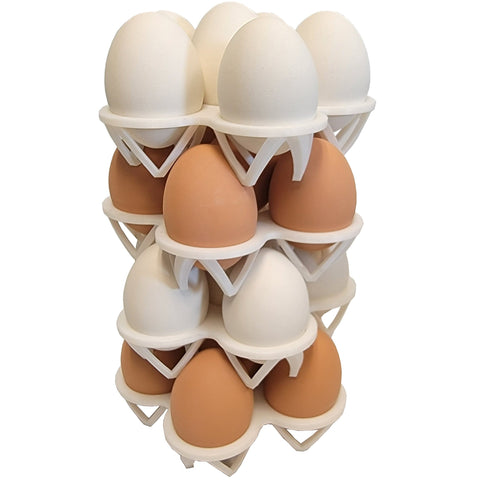 4 Pack of Rite Farm Products 6 Chicken Egg Poly Stacking Trays For 24 Eggs Total, additional product view 2