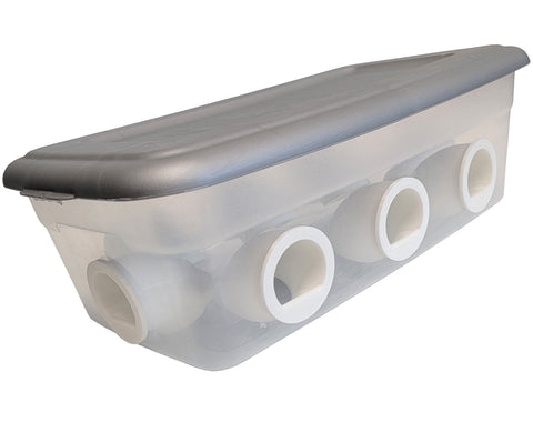 8-port 6-quart quail and chick feeder