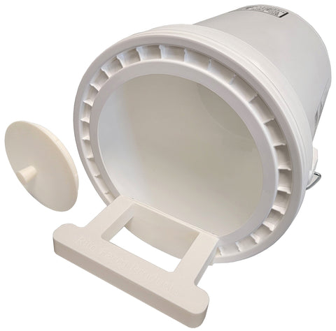 Chicken nesting box bucket kit with rear access cover and 5 gallon pail