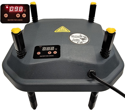 10x10 inch chick brooder heating plate, digital, 13 watt
