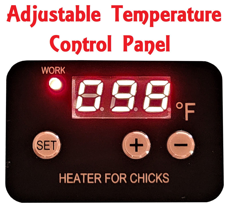 Load image into Gallery viewer, 10"x10" Chick Brooder Heating Plate 13-Watts Digital Heat Temperature Adjustable
