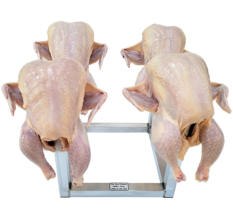Load image into Gallery viewer, 12 Inch Chicken Drying Rack 4 Stations, Poultry Processing Shrink Bag Stand
