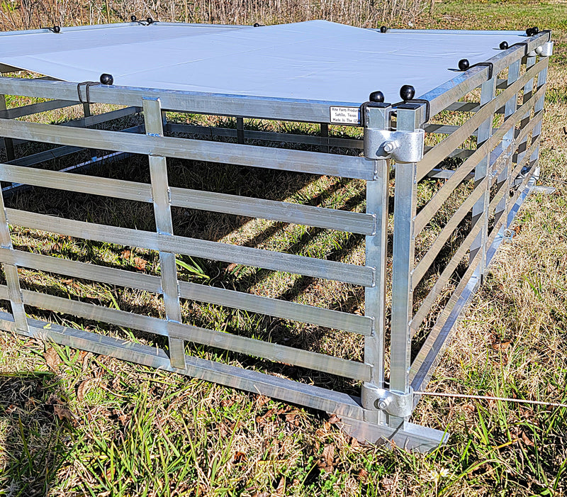 Load image into Gallery viewer, Rite Farm Products Aluminum 5'X5' Mobile Broiler Chicken Tractor Coop Poultry Meat Bird
