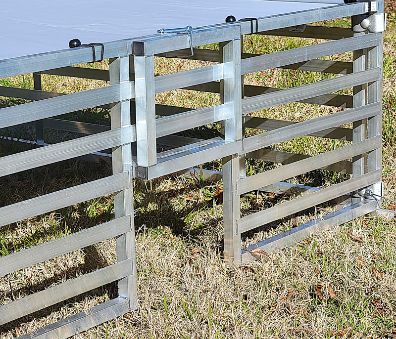 Load image into Gallery viewer, Rite Farm Products Aluminum 5'X5' Mobile Broiler Chicken Tractor Coop Poultry Meat Bird
