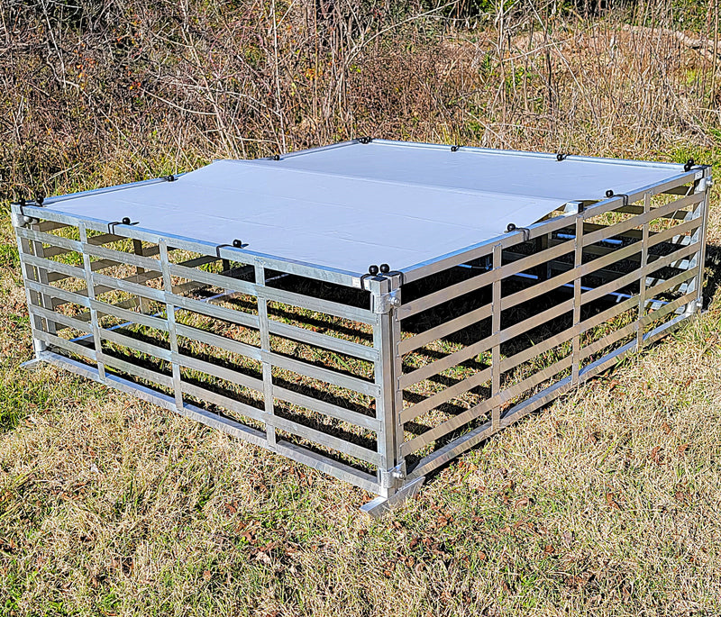 Load image into Gallery viewer, Rite Farm Products Aluminum 5'X5' Mobile Broiler Chicken Tractor Coop Poultry Meat Bird
