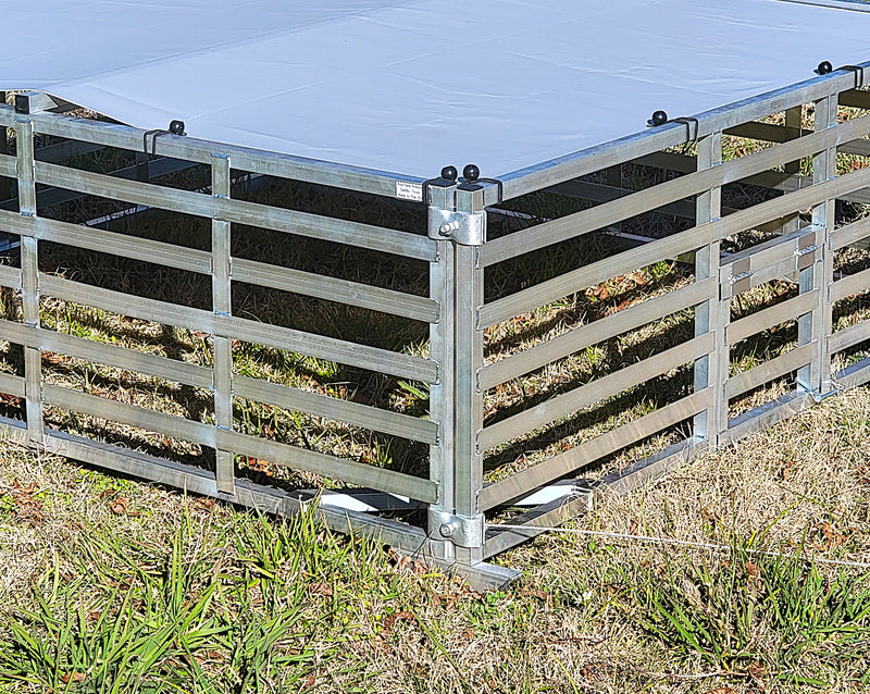 Load image into Gallery viewer, Rite Farm Products Aluminum 5'X5' Mobile Broiler Chicken Tractor Coop Poultry Meat Bird
