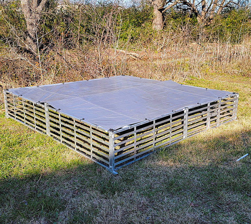 Load image into Gallery viewer, Rite Farm Products Aluminum 10'X10' Mobile Broiler Chicken Tractor Coop Poultry Meat Bird
