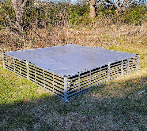 Rite Farm 10x10 aluminum mobile broiler chicken tractor coop