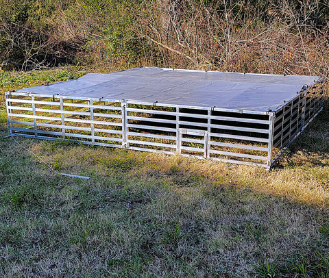 Rite Farm Products Aluminum 10'X10' Mobile Broiler Chicken Tractor Coop Poultry Meat Bird, additional product view 2