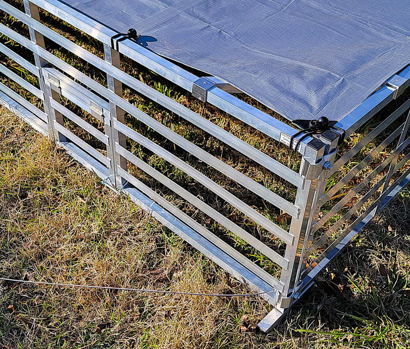 Load image into Gallery viewer, Rite Farm Products Aluminum 10'X10' Mobile Broiler Chicken Tractor Coop Poultry Meat Bird
