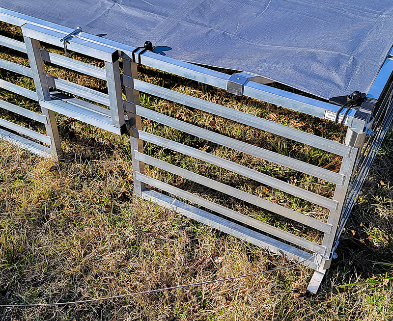 Load image into Gallery viewer, Rite Farm Products Aluminum 10'X10' Mobile Broiler Chicken Tractor Coop Poultry Meat Bird
