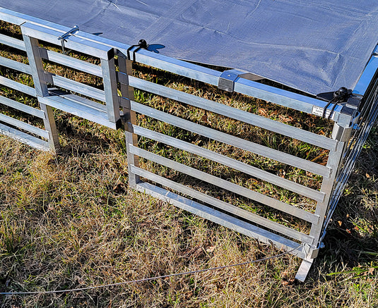 Rite Farm Products Aluminum 10'X10' Mobile Broiler Chicken Tractor Coop Poultry Meat Bird