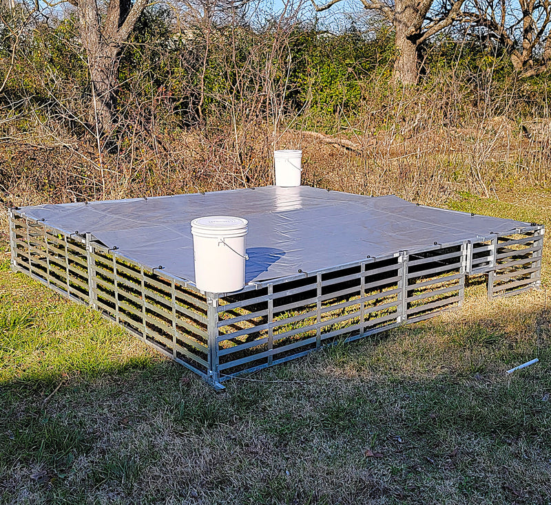 Load image into Gallery viewer, Rite Farm Products Aluminum 10'X10' Mobile Broiler Chicken Tractor Coop Poultry Meat Bird
