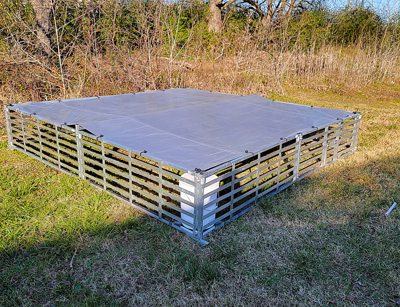 Load image into Gallery viewer, Rite Farm Products Aluminum 10'X10' Mobile Broiler Chicken Tractor Coop Poultry Meat Bird
