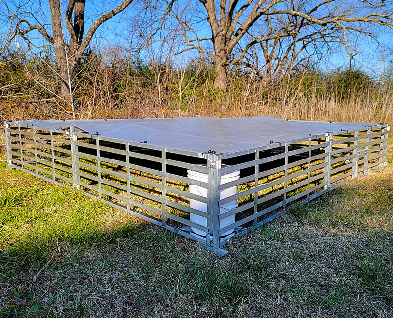 Load image into Gallery viewer, Rite Farm Products Aluminum 10'X10' Mobile Broiler Chicken Tractor Coop Poultry Meat Bird
