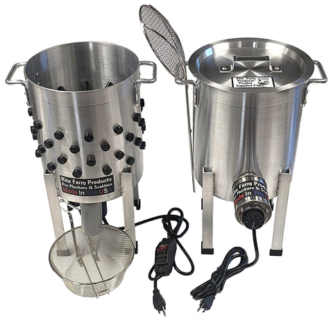 Combo Pro USA quail plucker and scalder