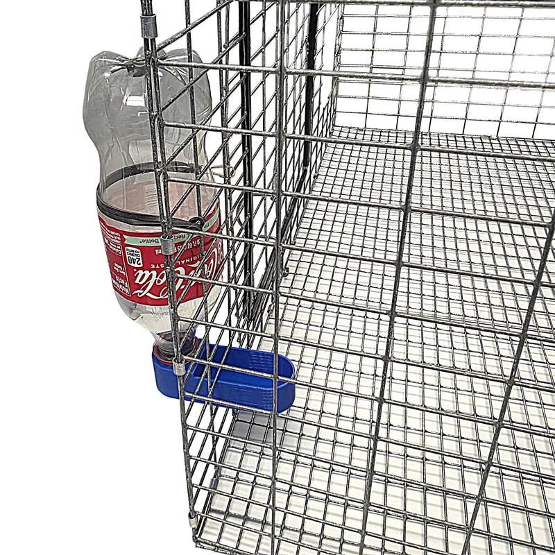 Load image into Gallery viewer, Soda Pop Water Bottle Bird Drinker Cups &amp; Mounting Bands with Clasp Made in Texas USA
