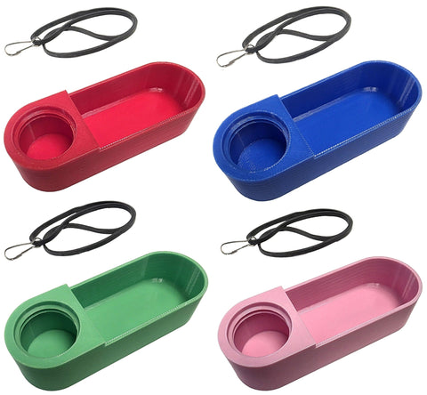 Soda pop bottle bird drinker cup with mounting band