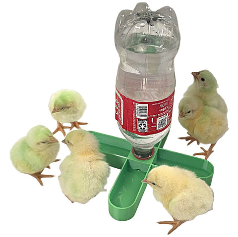 Rite Farm Products 4 Way Anti Drown Soda Pop Chick Waterer for 20oz, 1 Liter, or 2 Liter Quail, additional product view 2