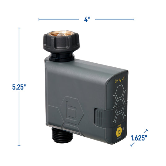 B-hyve Bluetooth 1-Outlet Hose Faucet Timer | Retail Packaging | 21205