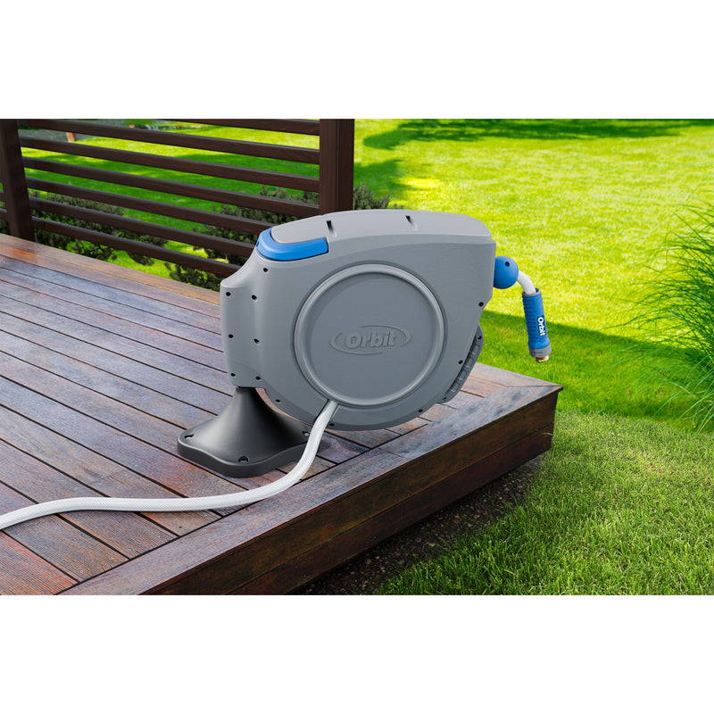 Load image into Gallery viewer, Retractable Hose Reel Ground Mount Base 22541
