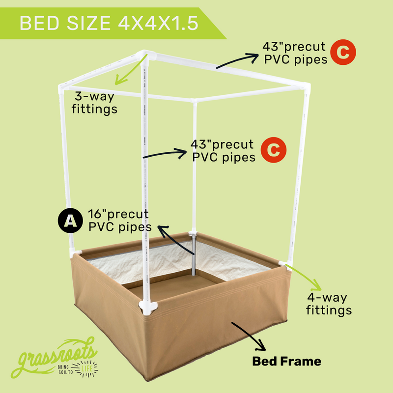 Load image into Gallery viewer, Complete Kit Living Soil Fabric Bed
