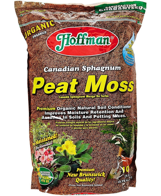 Hoffman Canadian Sphagnum Peat Moss, 10qt