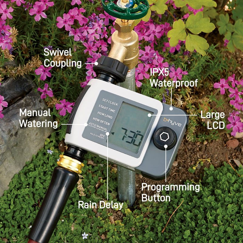 Load image into Gallery viewer, B-hyve XD Bluetooth 1-Outlet Hose Faucet Timer w/Hub | 24516
