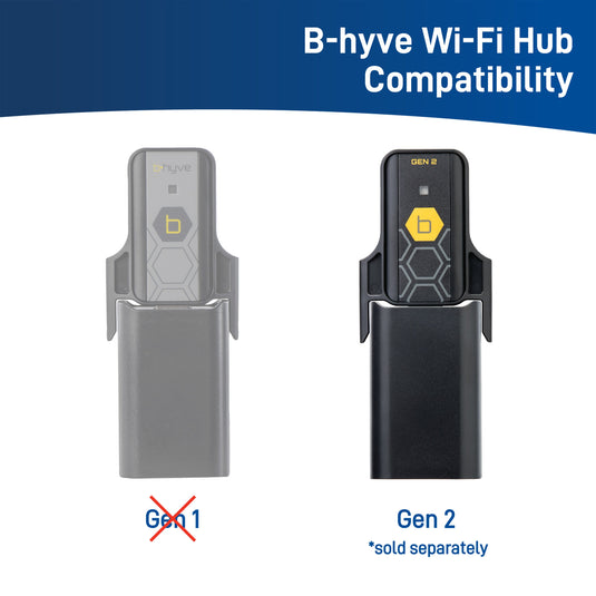 B-hyve XD Bluetooth 1-Outlet Hose Faucet Timer with B-hyve Flood Sensors | 71103