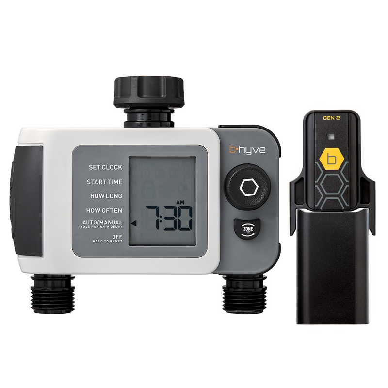 Load image into Gallery viewer, B-hyve XD Bluetooth 2-Outlet Hose Faucet Timer w/Hub | 24637
