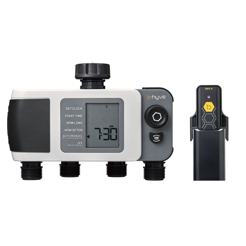 Load image into Gallery viewer, B-hyve XD Bluetooth 4-Outlet Hose Faucet Timer w/Hub | 24639
