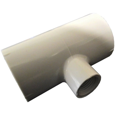 1/2 inch PVC tee fitting for poultry drinker cups and nipples