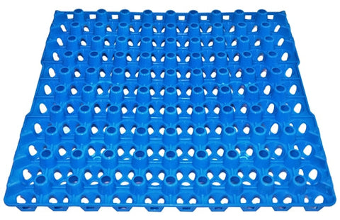 Egg trays, stacked detail