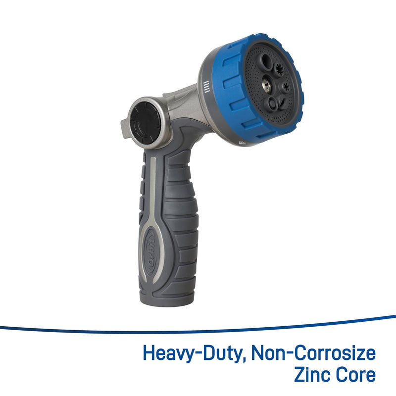 Load image into Gallery viewer, Heavy Duty 6-Pattern Zinc Thumb Control Nozzle 26480
