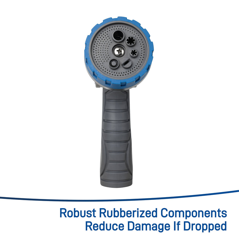 Load image into Gallery viewer, Heavy Duty 6-Pattern Zinc Thumb Control Nozzle 26480
