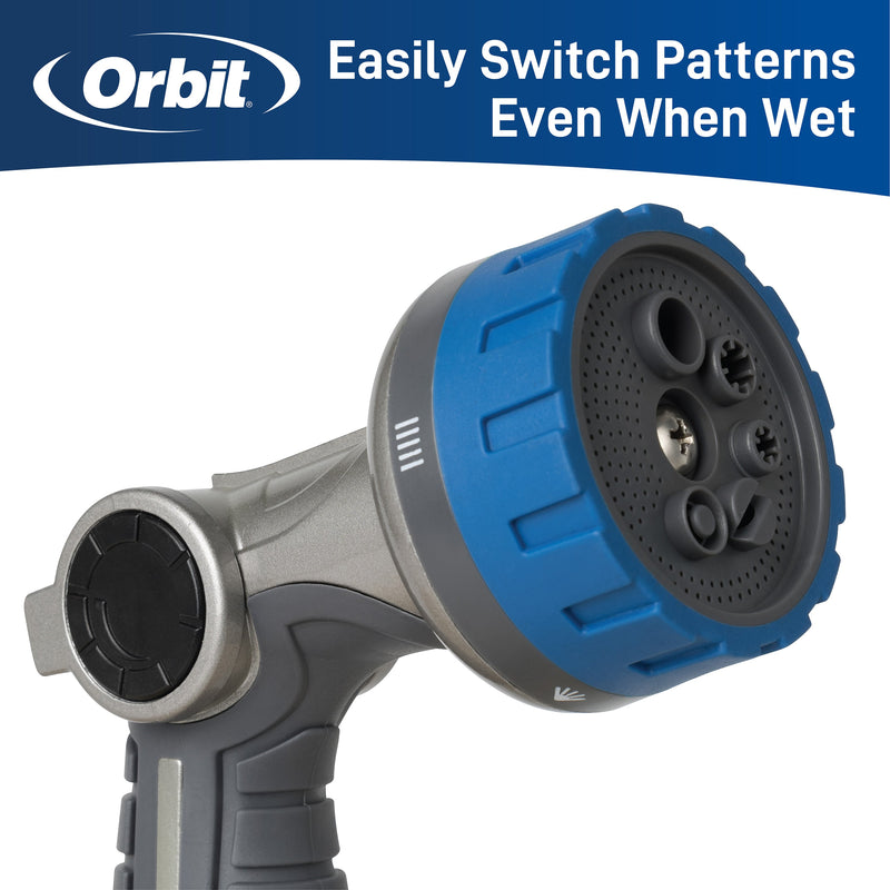 Load image into Gallery viewer, Heavy Duty 6-Pattern Zinc Thumb Control Nozzle 26480
