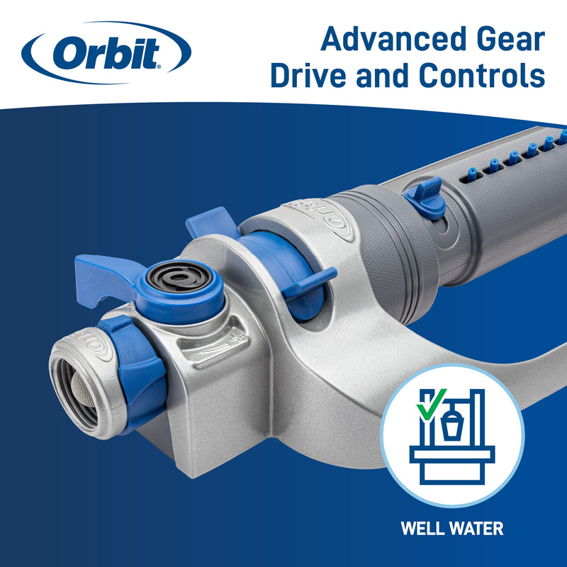 Load image into Gallery viewer, Orbit Elevated 4,500 Sq Ft Metal Straight Bar Gear-Drive Oscillator 26970
