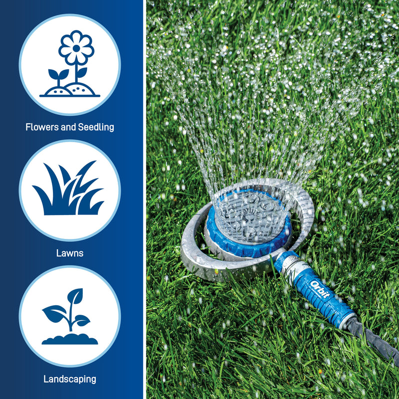 Load image into Gallery viewer, Orbit Elevated 8-Pattern Metal Turret Sprinkler 28252
