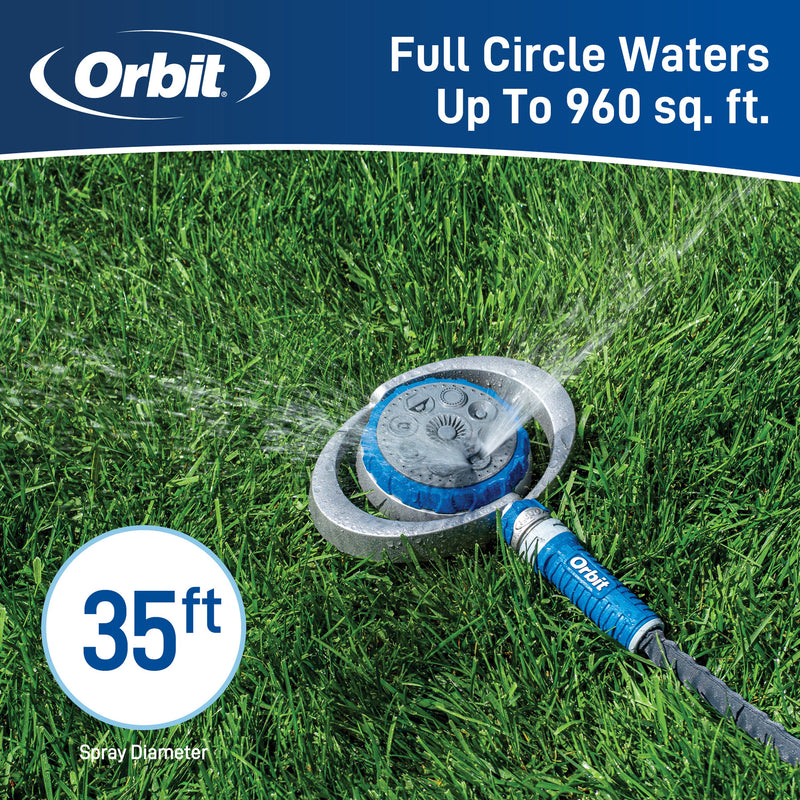 Load image into Gallery viewer, Orbit Elevated 8-Pattern Metal Turret Sprinkler 28252
